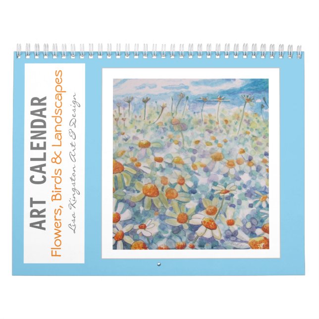 Art Calendar Flowers Birds and Landscapes (Cover)