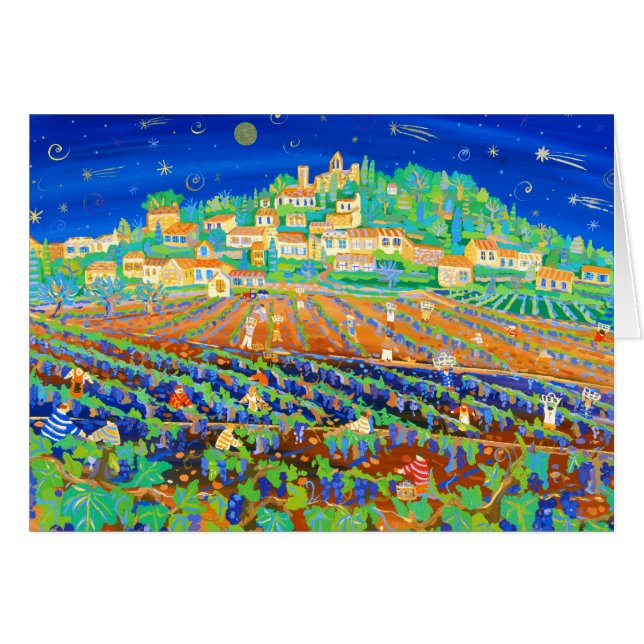 Art Card: A Night of Shooting Stars, Rasteau. (Front Horizontal)