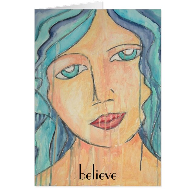 Art Card Blue Hair (Front)