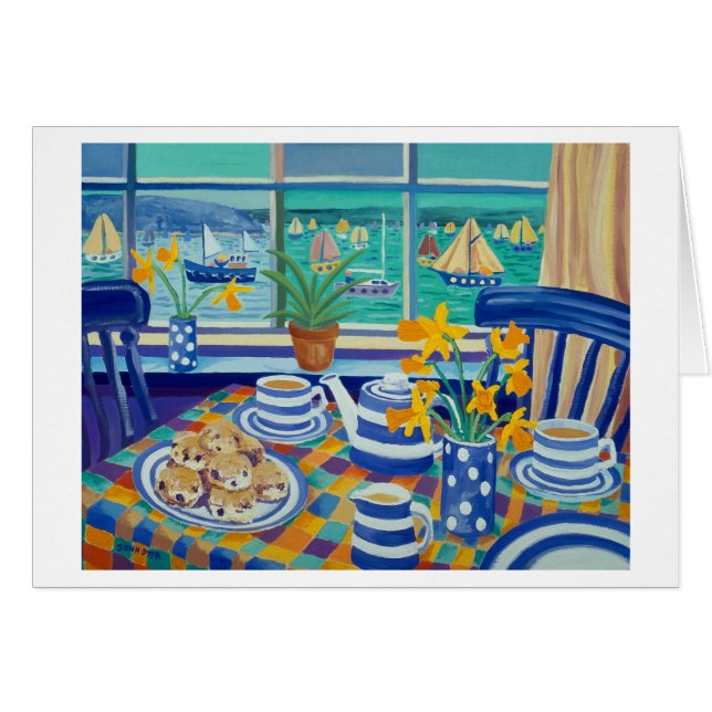 Art Card: Cornish Teatime ( Cornish Blue ) (Front Horizontal)