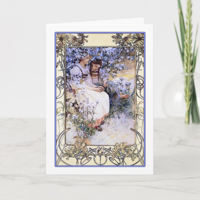 Art Card /Invitation: Mucha: The Beatitudes (Front)