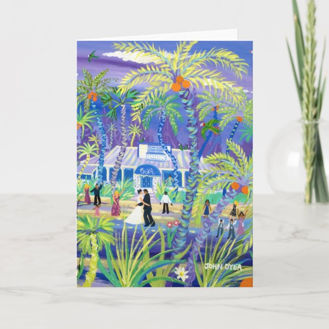 Art Card: Tropical Wedding Card (Front)