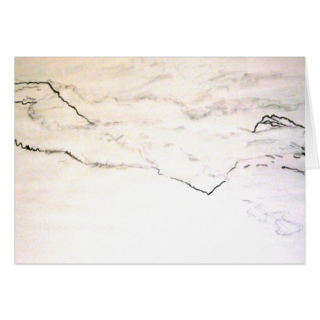 Art cards simple mountain scketch (Front Horizontal)
