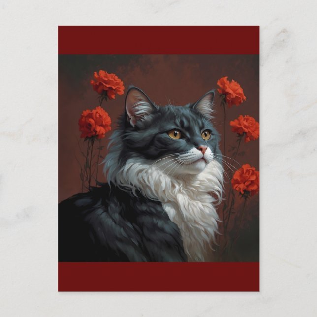 art cat postcard (Front)