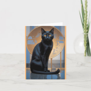 art cat thank you card
