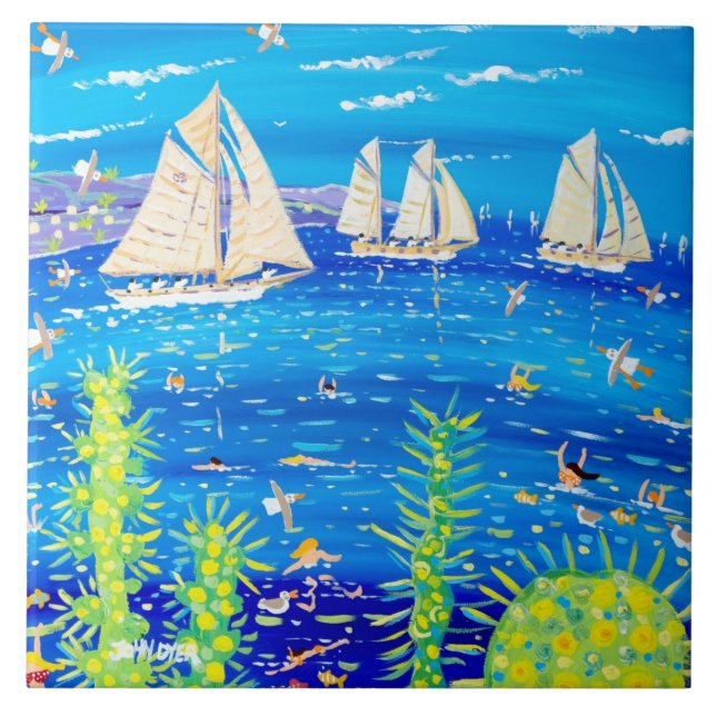 Art Ceramic Tile: John Dyer. Tuiga, Classic Monaco Tile (Front)