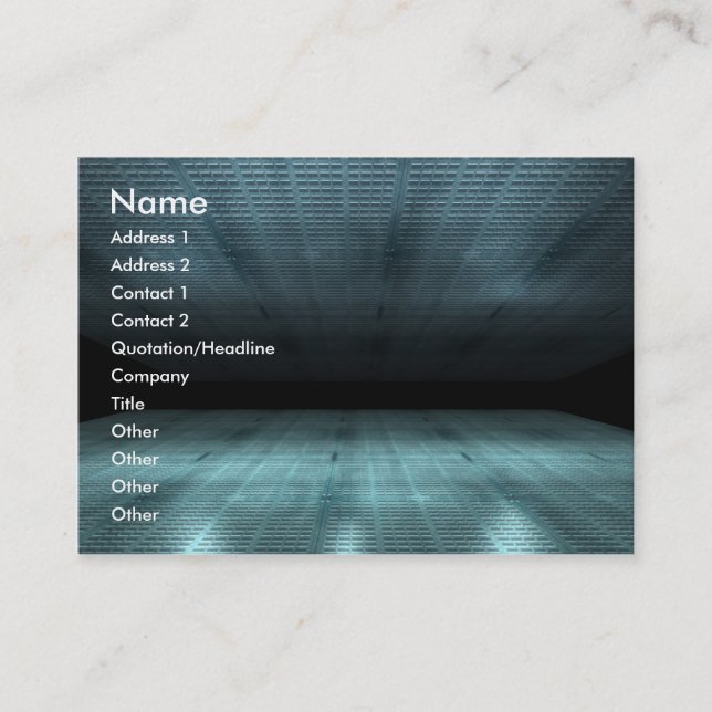 Art City Abstract Business Card (Front)
