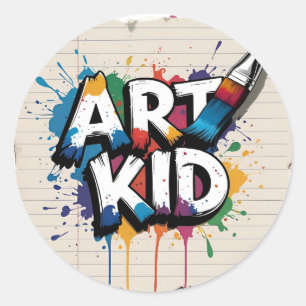 Art Class for Sketchbook Rebels & Art Teachers Classic Round Sticker