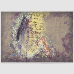 Art Collage 14 Background 20x30 Decoupage Tissue Paper