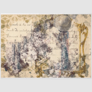 Art Collage 15 Background 20x30 Decoupage Tissue Paper