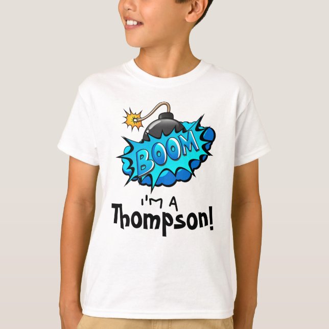 Art Comic Book Boom! Adoption Day Party Tee (Front)