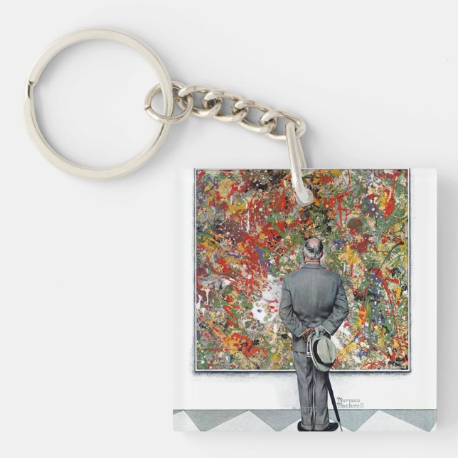 Art Connoisseur by Norman Rockwell Key Ring (Front)