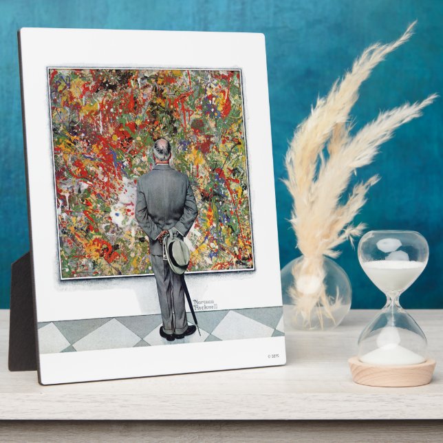 Art Connoisseur by Norman Rockwell Plaque (Side)