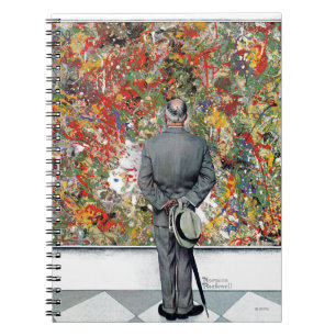 Art Connoisseur by Norman Rockwell Spiral Notebook