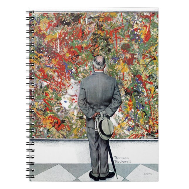 Art Connoisseur by Norman Rockwell Spiral Notebook (Front)