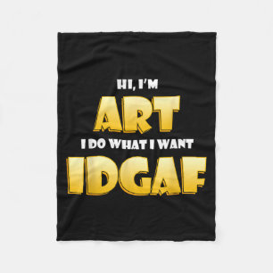Art Costume IDGAF Funny Meme Halloween Costume for Fleece Blanket
