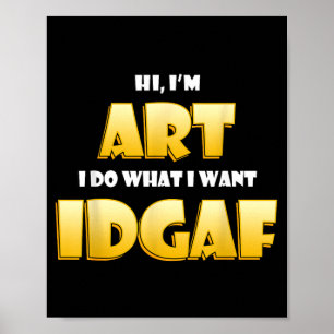 Art Costume IDGAF Funny Meme Halloween Costume for Poster