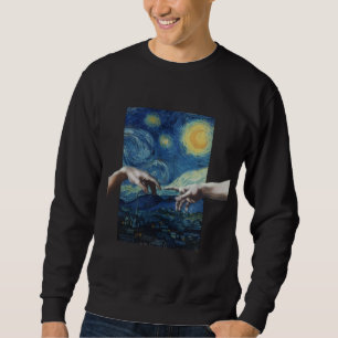 Art Creation Hands Starry Night Sweatshirt