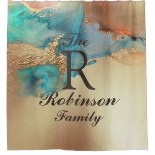 Art Custom Name Shower Curtain
