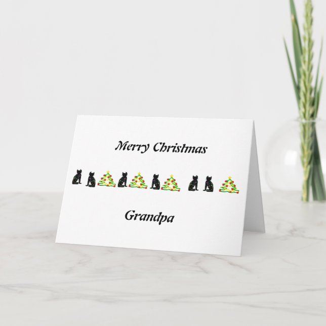 Art ,Cute Cat Clipart,personalised Card (Front)