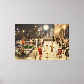Art Decco Skyline Canvas Print