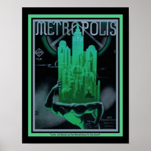 Art Deco 1927 "Metropolis" Movie Poster
