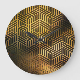 Art Deco 3D Illustration, Advertisement Wallpaper. Large Clock