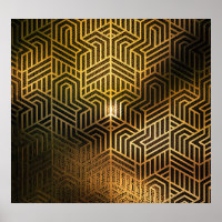 Art Deco 3D Illustration, Advertisement Wallpaper.