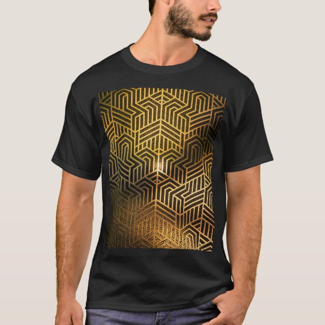 Art Deco 3D Illustration, Advertisement Wallpaper. T-Shirt (Front)
