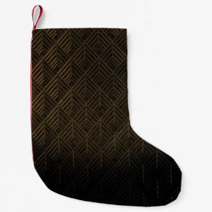 Art Deco 3D Illustration Background Small Christmas Stocking