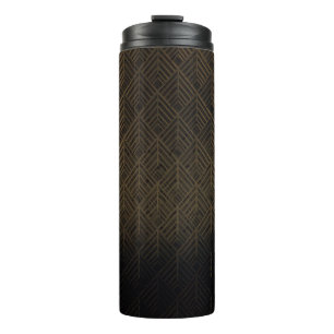 Art Deco 3D Illustration Background Thermal Tumbler