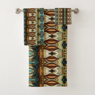 Art Deco Abstract kisses Bath Towel Set