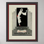 Art Deco Ad Bronnley's Soap 16 x 20 Poster<br><div class="desc">Great,  vintage,  advertisement for Bronnley's of London Bath Soap. Poster measures 16 x 20.</div>