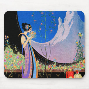 Art Deco Advertising Art  by Fred Parker Mouse Pad