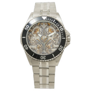 Art Deco Animal Tile Watch