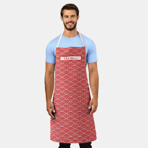 Art Deco Arches Fans DIY Colours White Red SV Apron