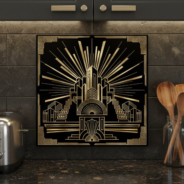 Art Deco Architectural Geometric Pat#7 ID1196 Tile (Creator Uploaded)