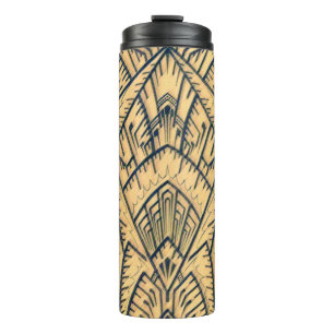 Art Deco Architectural Geometric Thermal Tumbler
