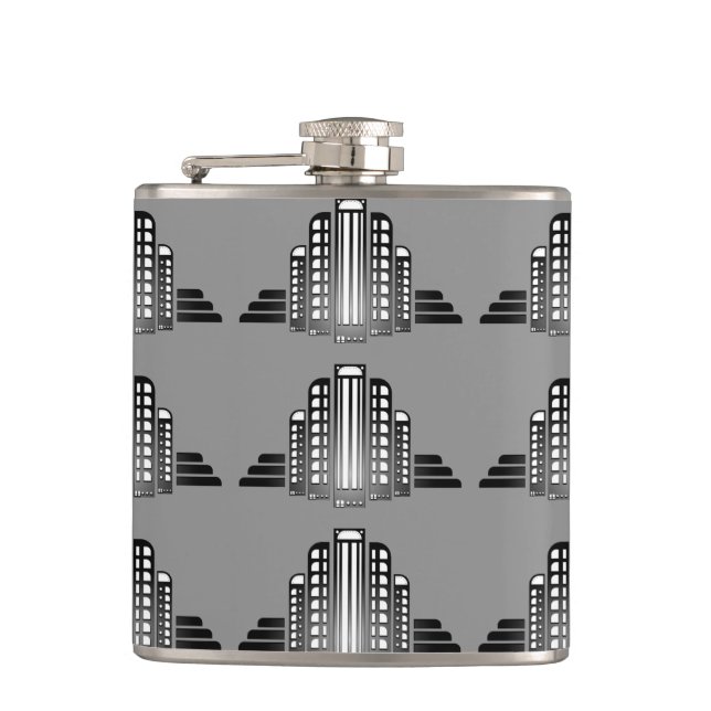 Art Deco Architecture Flask (Front)
