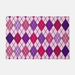 Art Deco Argyle  Doormat