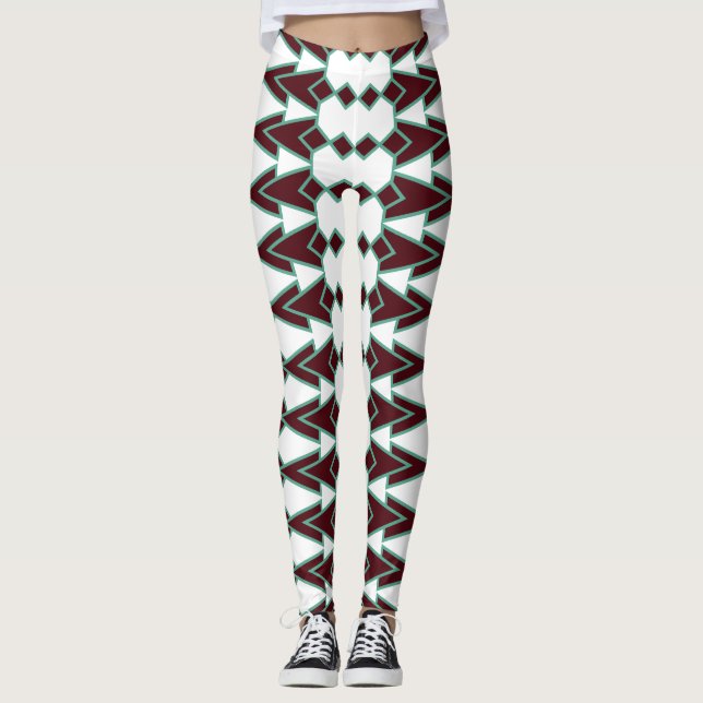 Art Deco Arrows  Leggings (Front)