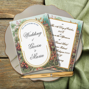 Art Deco Art Nouveau Muscinae Sea Life Invitation