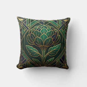Art Deco Artichoke Cushion