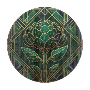 Art Deco Artichoke Cutting Board