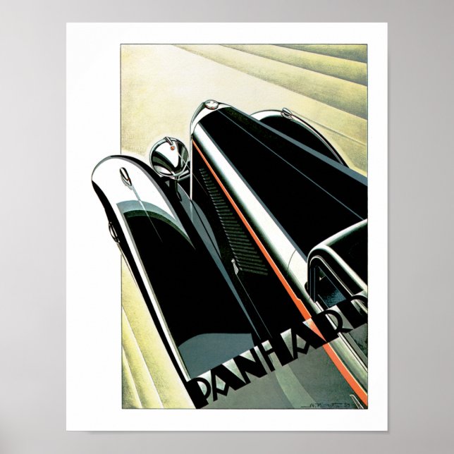 Art Deco Automobile Poster (Front)