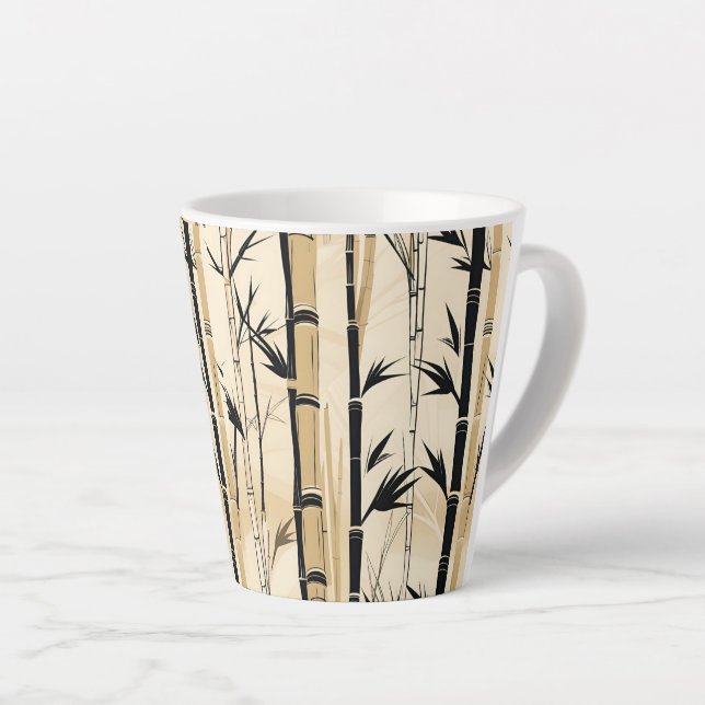 Art Deco Bamboo 12oz Mug (Right Angle)
