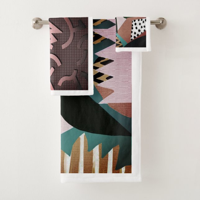 Art Deco Bath Towel Set (Insitu)