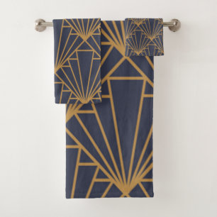 Art Deco Bath Towel Set