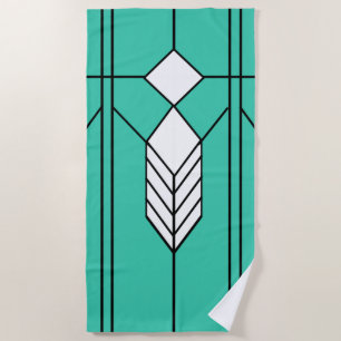 Art Deco Beach Towel