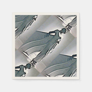 art-deco beauty napkin